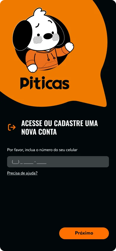 Tela de cadastro